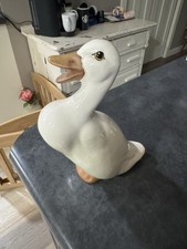 Vintage Artist Signed Ceramic Duck Goose