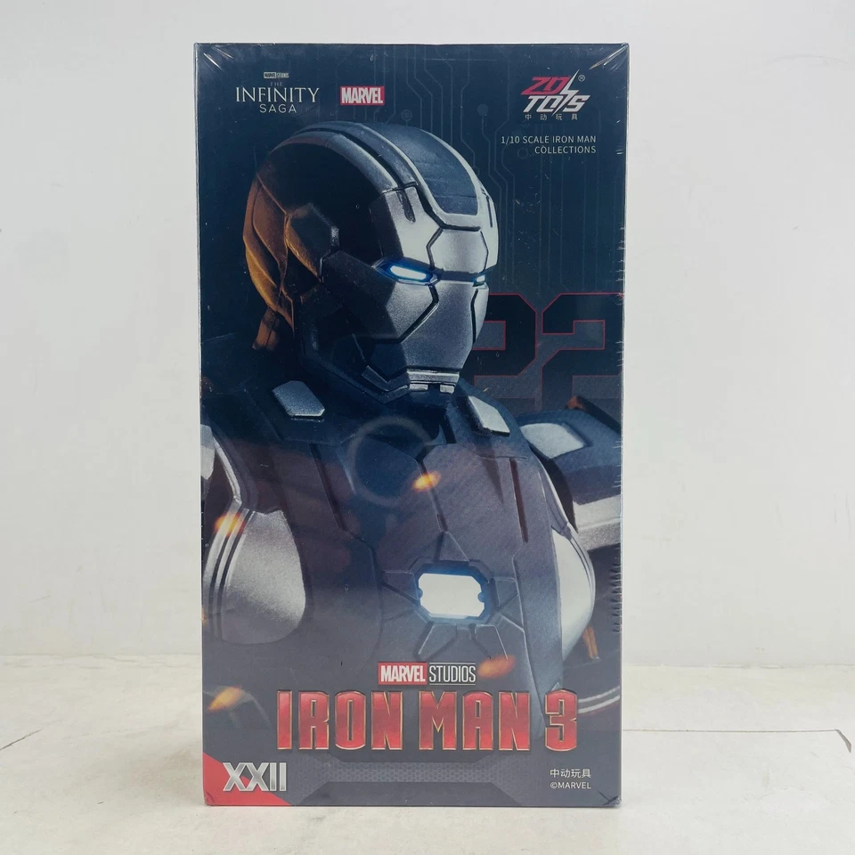 Marvel Iron Man 3 Hot Rod Mark 22 MK22 XXII Ironman Toy Action Figure 1:10 Model - Image 2 of 4