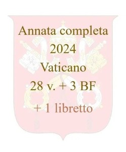 Francobolli VATICANO 2024 ANNATA COMPLETA 28 valori + 3 BF + 1 libretto - Nuovi