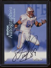 1999 SkyBox Premium Autographics Frank Wycheck Auto Autograph Oilers Titans