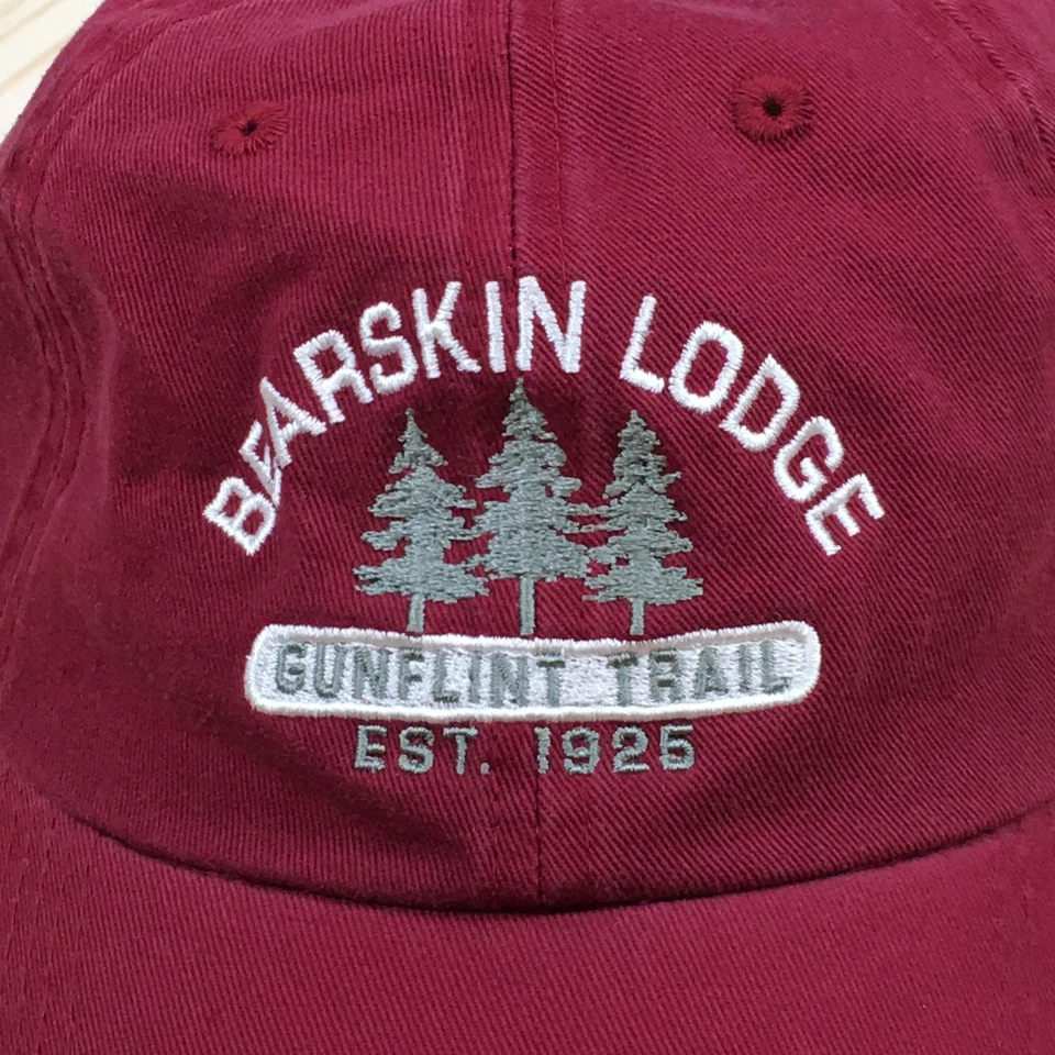 Gorra de béisbol Bearskin Lodge Gunflint Trail Fahrenheit unisex roja OS ajustable Foto 3 de 4