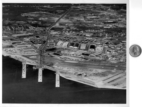 Korean War Post WW2 WWII US Navy Military Press Photo Quonset Point RI Station