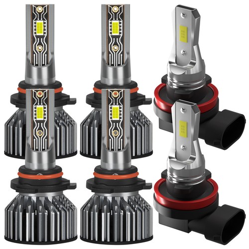 For 2013-2015 Toyota RAV4 Combo LED Headlight High/Low + Fog Light Bulbs Kit V2T - Picture 2 of 14