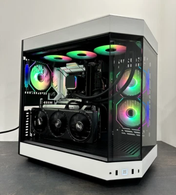 CAC HYTE Y60 GAMING PC / AMD Ryzen 9800X3D / RTX 5090 / 6TB M.2 SSD / 128GB DDR5 RAM