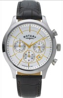 Rotary Men's Silver Dial Two Tone Brown Strap Wrist Watch. In Box. 079 Rotary Men's Silver Dial Two Tone Brown Strap Wrist Watch. In Box. 079