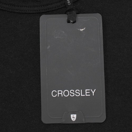 Crossley NWT Short Sleeve T-Shirt Size Small in Solid Black Cotton & Cashmere - Picture 2 of 9
