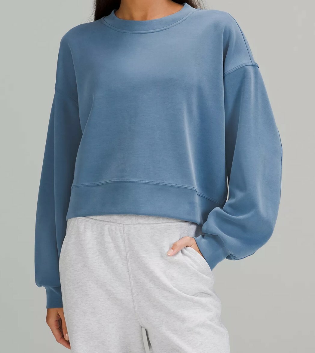 NWT Lululemon Perfectly Oversized Cropped Crew *Softstreme Multi