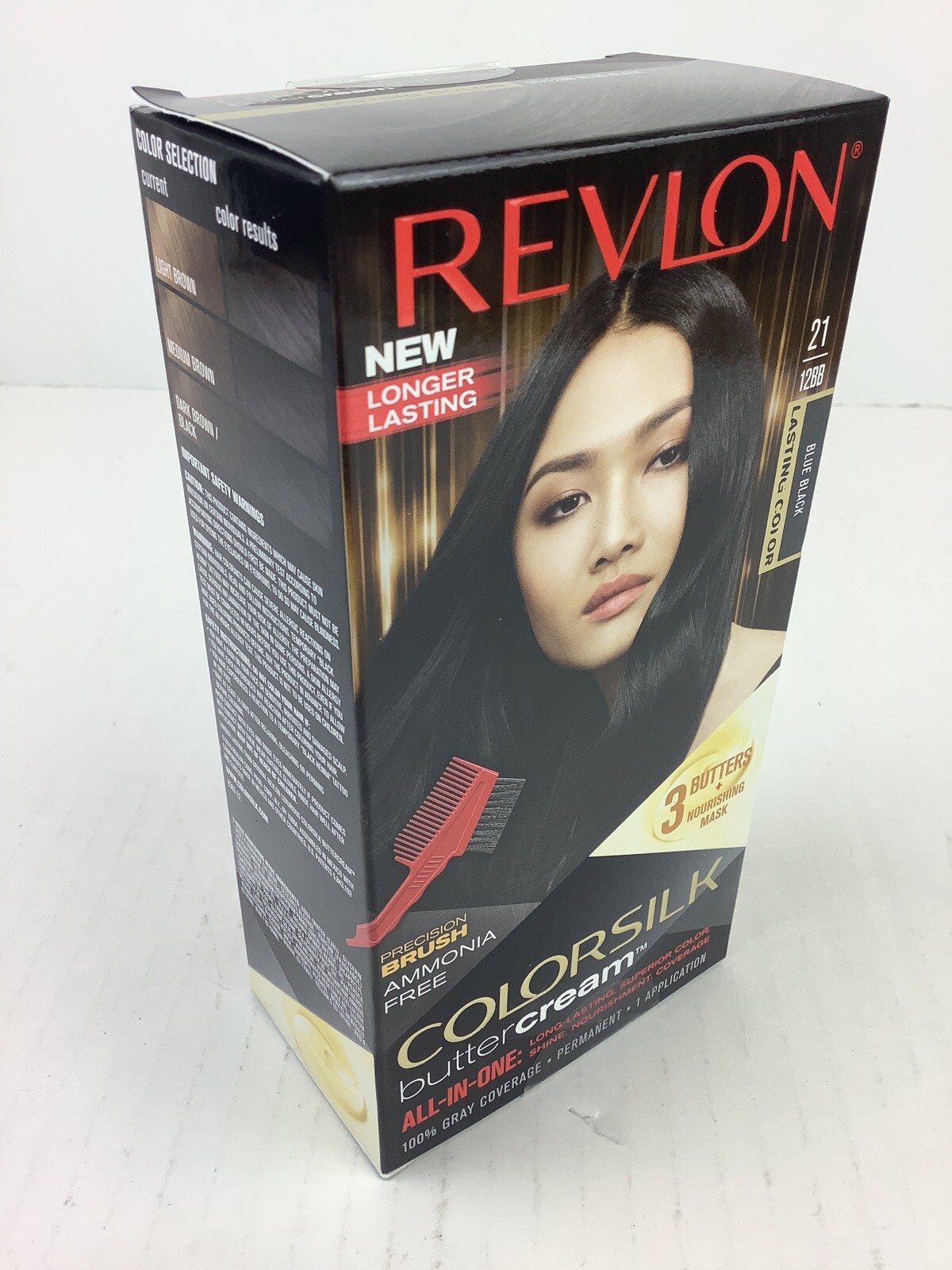 New REVLON ColorSilk Buttercream Hair Color 21/12BB Blue Black | eBay