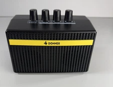 Donner Mini Portable 2 Channel Electric Guitar Amp 3W Rechargeable Small, Black