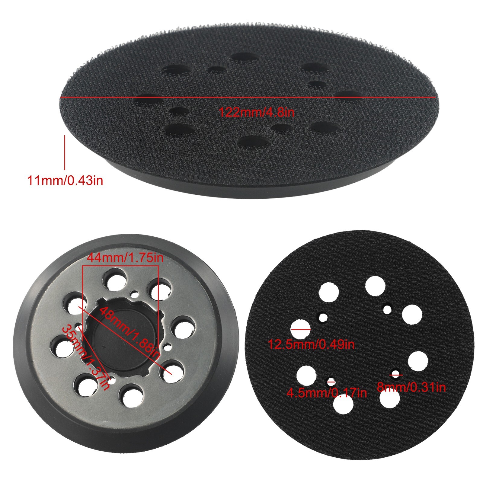 Long Lasting 8 Holes Sanding Pad Assembly for DWE6421 DWE6421K DWE6423