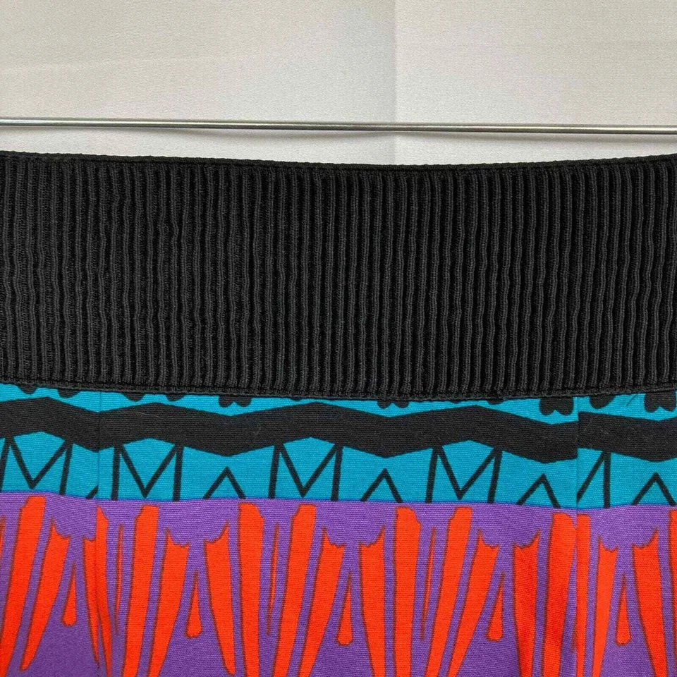 Falda Anthropologie Plenty Tracy Reese para mujer 0 lápiz elástica negra bloques de color Foto 2 de 4