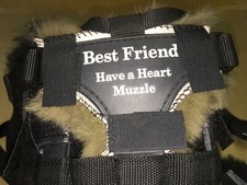 Triangle Shape Merino Sheepskin NOSE LINER PADs HAVE-A-HEART Grazing Muzzles Triangle Shape Merino Sheepskin NOSE LINER PADs HAVE-A-HEART Grazing Muzzles - Image 1