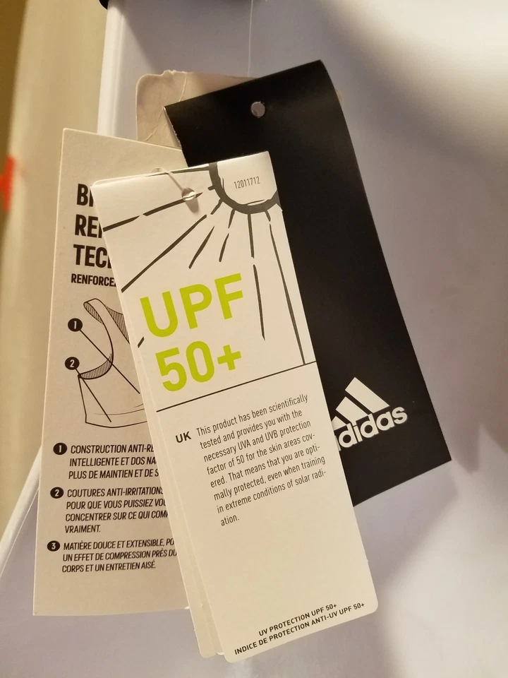 New ADIDAS Racerback Blue Sports Bra ClimaLite Metallic Logo Women's XS S - Image 4 of 4