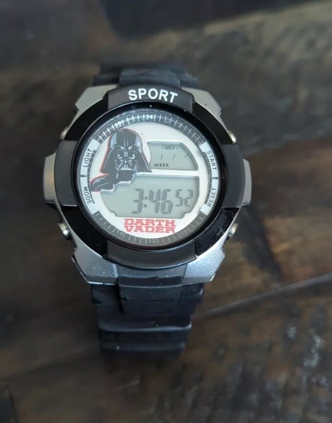 STAR WARS Lucas Film LTD Darth Vader Sport Wrist Watch SWCAD059 Stainless Steel