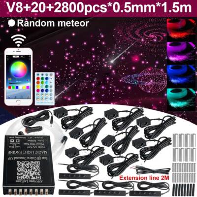 2800X CAR HEADLINER METEOR STAR LIGHT ROOF SHOOTING CEILING LIGHTS FIBER OPTIC p