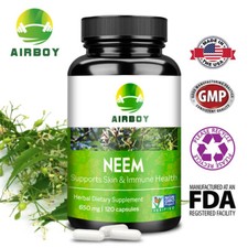 120pcs Neem Capsules Azadirachta indica - Organic, Immune Support,Liver Health