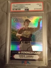 2021 Bowman Chrome Corbin Carroll 2020 SUMMER CAMP #SC27 Graded PSA 7 Baseball
