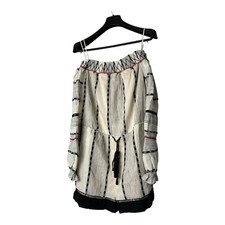 Adelyn Rae off the shoulder lined long sleeve romper jumpsuit shorts size M