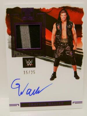 GRAYSON WALLER #15 /25 AUTO ELEGANCE SMACK DOWN WWE IMPECCABLE PANINI 2023