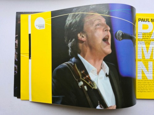 Programme & DVD Paul McCartney London Camden Roundhouse 2007 BBC Electric Proms - Picture 6 of 12