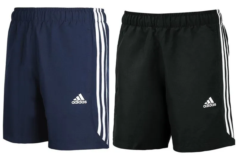 Mens New Adidas Climalite Shorts Running Gym Fitness - Black Navy Grey |