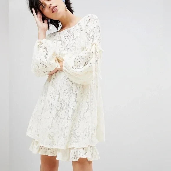 flowy lace mini dress Rubi Free People indian wedding favor