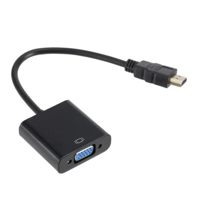 Solryn Adattatore Convertitore Da VGA A HDMI - Plug&Play, Senza Alimentazione Esterna, Per PC E Laptop