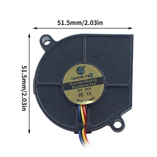 Extrusion Head Turbo Fan Dual Ball Cooling Fan 3D Printer Parts for 5M Pro 5015