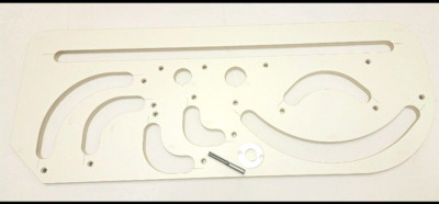 Gebogene Arbeitsplattenradiusvorrichtung, 30mm Führungsbuchse und 12,7mm gerader Fräser Set !!!