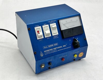 Marking Methods Inc Mark 300 Mark300 Electro Chemical Marking Etching Unit