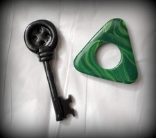Coraline Button Key Seeing / Looking Stone Set Costume Cosplay Life Sized Scale