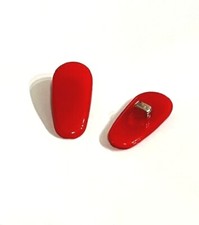 2pc Red or 4pc Clear Semi Soft Vinyl Push-In Nose Pads 16mm Fit Ray Ban Ferrari