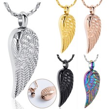 Angel Wing Cremation Jewelry Urn Necklace for Ashes for Women Urn Pendant Holder