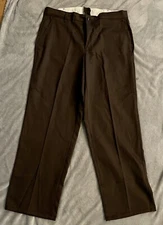 RED KAP BROWN WORK PANTS SZ 38  FREE SHIPN 📦  l👁️👁️k