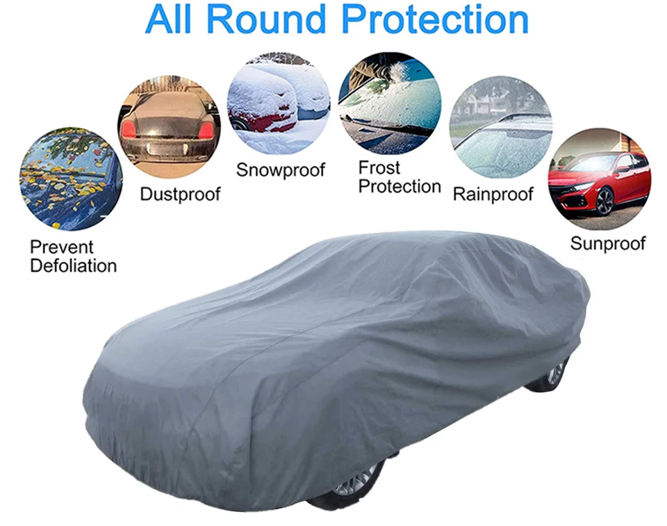 HEAVY DUTY 5.5KG High Quality 2 Layer Outdoor Full Car Cover Waterproof Size XL - Image 2 of 4