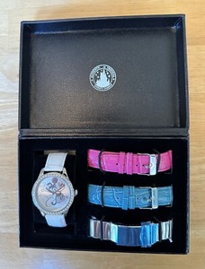 Authentic Disney Parks Mickey Mouse Watch has 4 Interchangeable Bands New In Box
