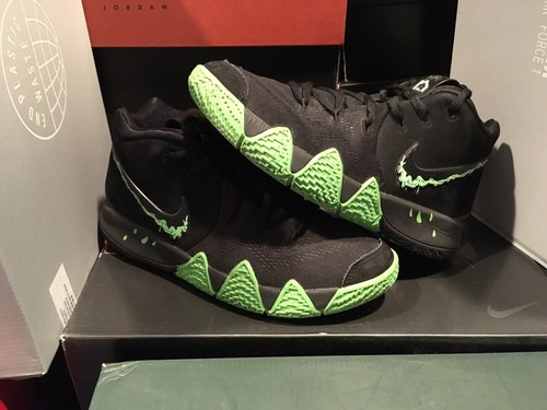 Nike Kyrie 4 Halloween youth Basketball Shoes Black Green 943806 012 Sz 5y  | eBay