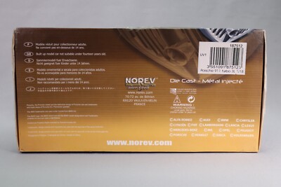 Norev Porsche 911 Turbo 3L Rouge 1/18 – échelle 1:18 – Modèle 187512 – Collection