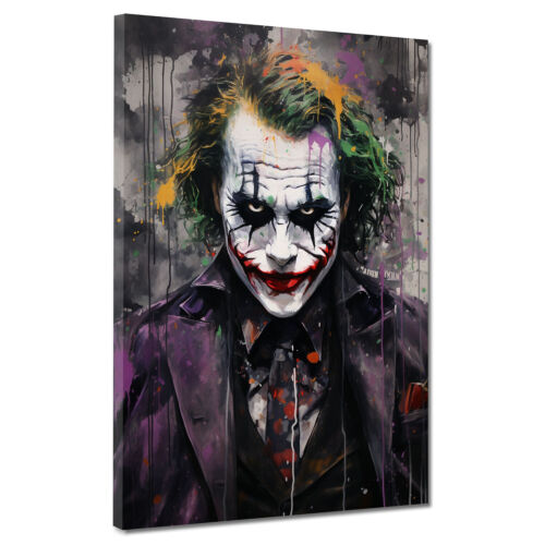 Leinwandbild Wandbild abstrakt Joker frontal Colour Style Bild Kunst - Bild 1 von 7