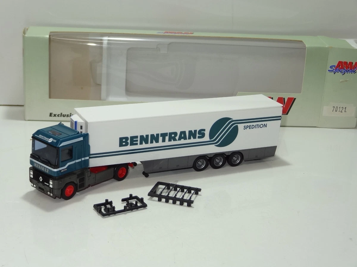 Kit Miniature Minitrucks TIR 8 – Renault TLR 280 + SR Bâchée – 1/50 – Résine à Peindre