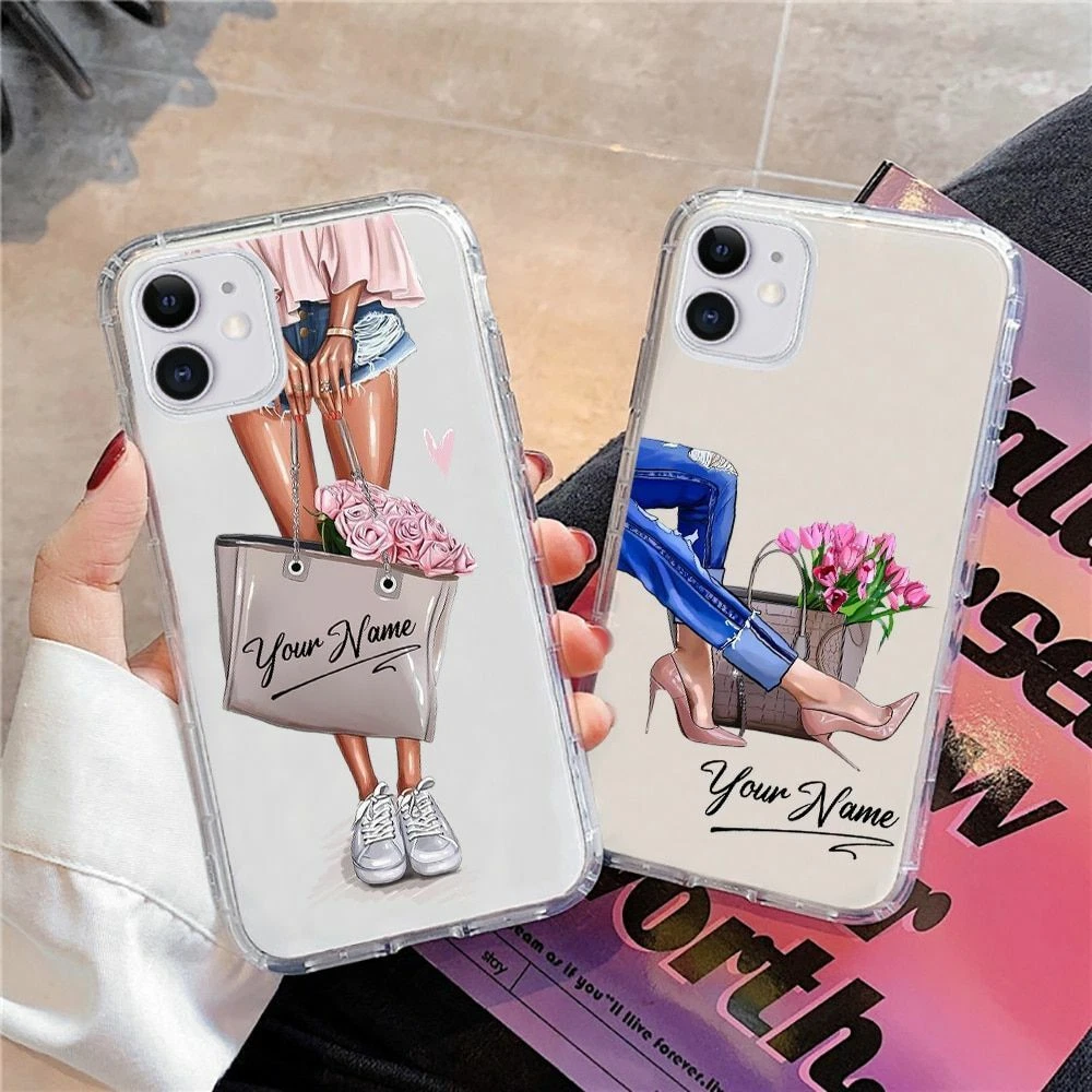 for Apple iPhone 13, Christmas Case iphone 13 Cover Cute Girl Women Phone  Case for iPhone XR,11 clear water proof,carcasa iphone 8 plus 