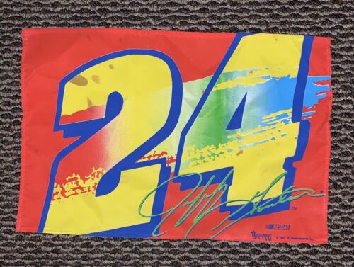 1997 JG Motorsport Traditions Official NASCAR #24 Jeff Gordon Multicolor Flag S - Picture 1 of 24