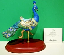 LENOX PEACOCK CAROUSEL sculpture -- BIRD -- HORSE -- -- -- - NEW in BOX with COA