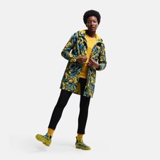 Regatta Womens Orla Kiely Hooded Waterproof Long Rain Coat Top Jacket Rrp £120
