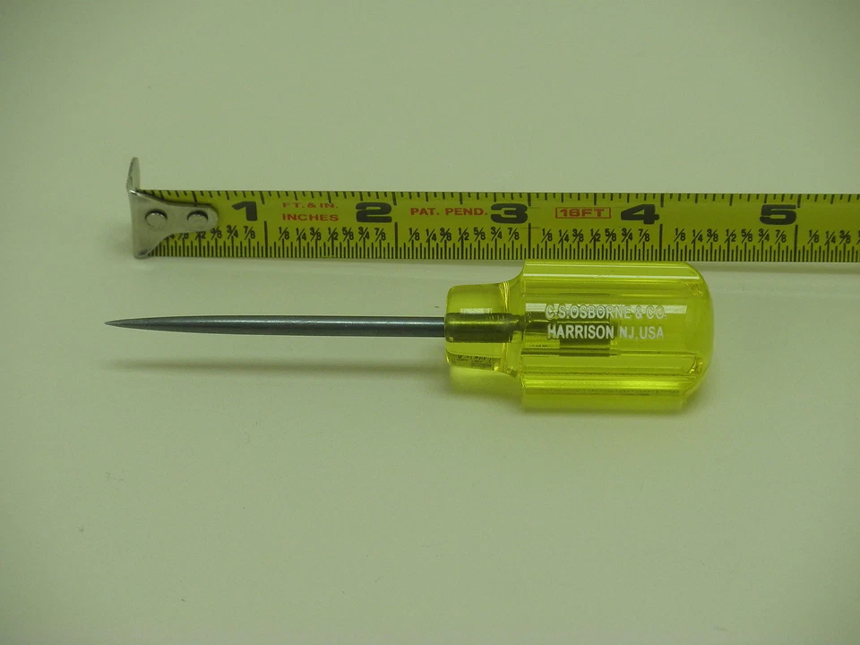 C S OSBORNE 4-1, 2, 3, 4, SCRATCH AWL, Set di 4 HEAVY DUTY SCRATCH AWL, NUOVO - Immagine 4 di 4