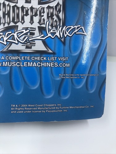 Jesse James Chanco Blanco Muscle Machines Chopper Maßstab 1:31. Neu im Karton. - Bild 8 von 14