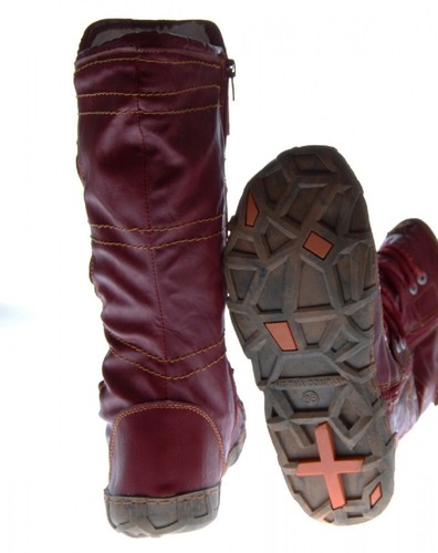 TMA Leder Stiefel Damen Schuhe gefüttert Winter Lederstiefel viel Farben 36 - 42 - Bild 9 von 13