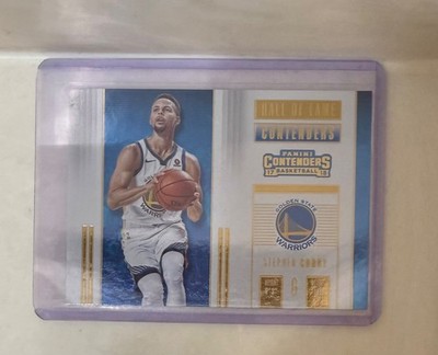 Stephen Curry Gold 2017-18 Contenders Hall of Fame