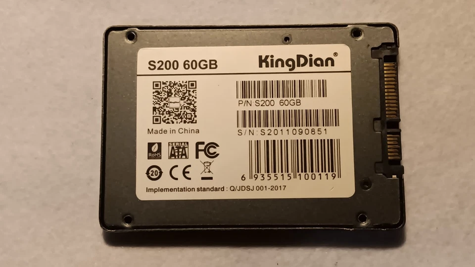 KingDian S200 60GB SATA III Solid State Drive - Image 2 of 3