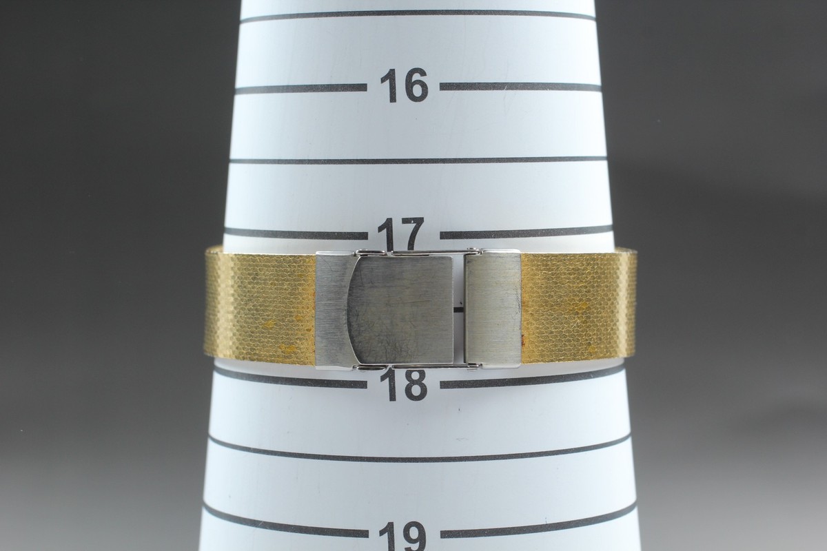 Vintage 1982 Exc+5 Seiko Dolce 6020-5460 Gold Rectangle Quartz